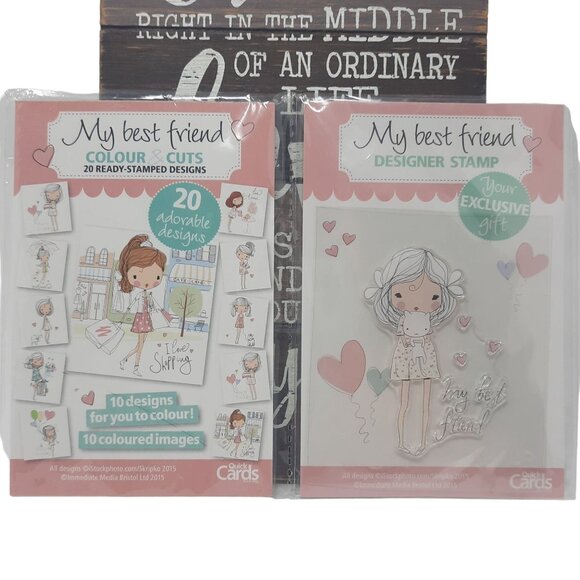 Quick Cards My Best Friend Colour & Cuts plus Designer Stamp - Picture 2 of 7